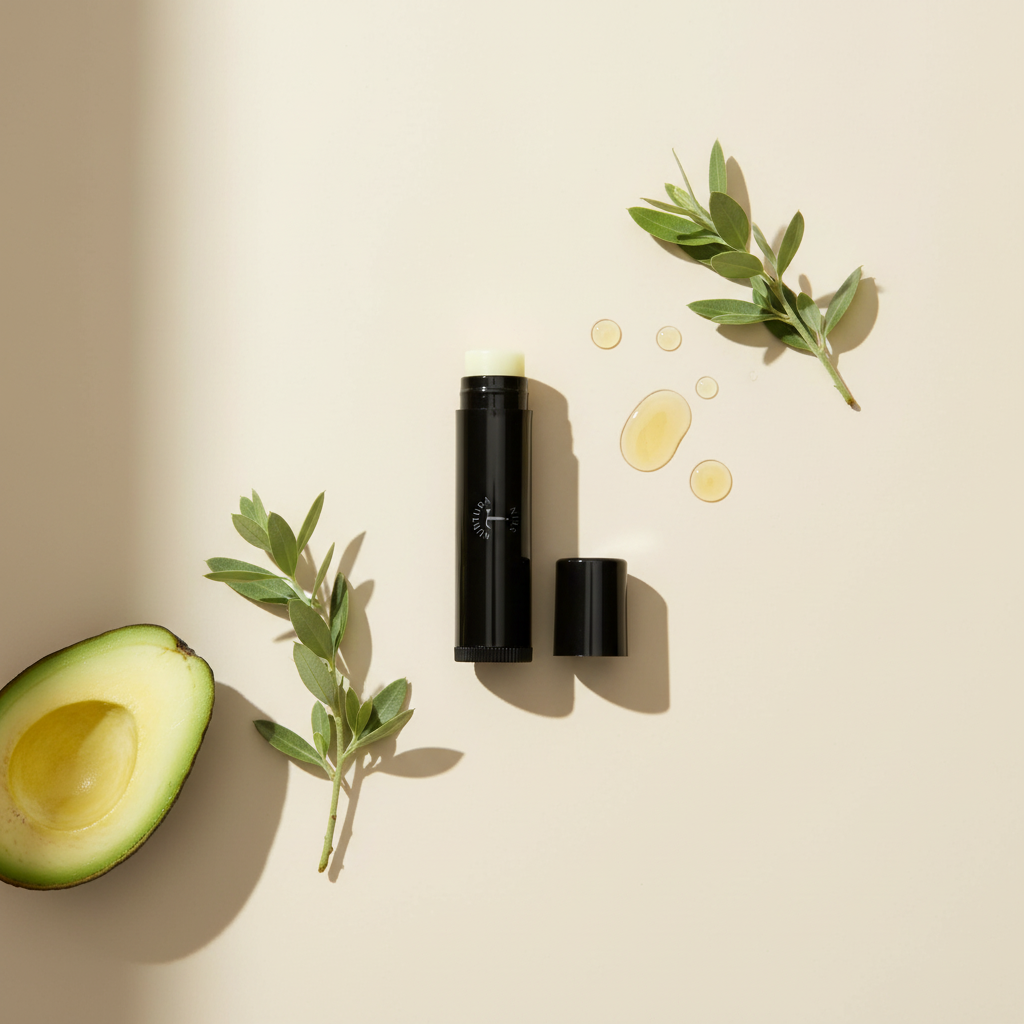 Vegan Lip Balm Flat Lay